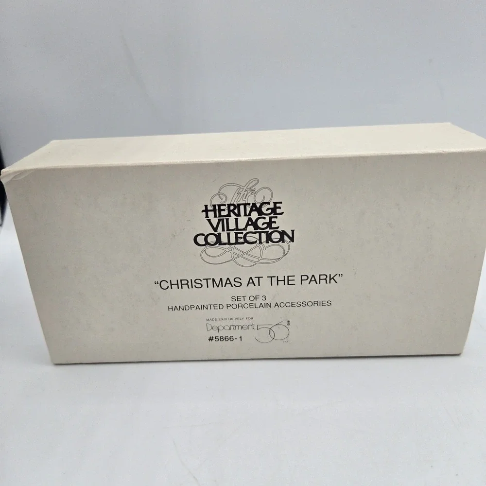 Dept 56 Christmas At The Park 58661 Christmas In City Heritage Village Accessory